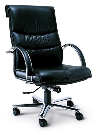 62055::EX-2::An Asahi EX-2 series executive chair with conventional tilting mechanism and aluminium base. 3-year warranty for the frame of a chair under normal application and 1-year warranty for the plastic base and accessories. Dimension (WxDxH) cm : 65x78x105. Available in 2 seat styles: PVC leather and PU leather. Executive Chairs